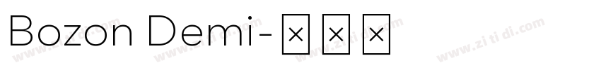 Bozon Demi字体转换